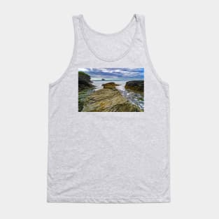 Trebarwith Strand at High Tide, Cornwall Tank Top